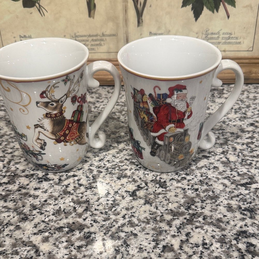 Williams Sonoma Santa and Reindeer Holiday MugsTwas the Night before Christmas